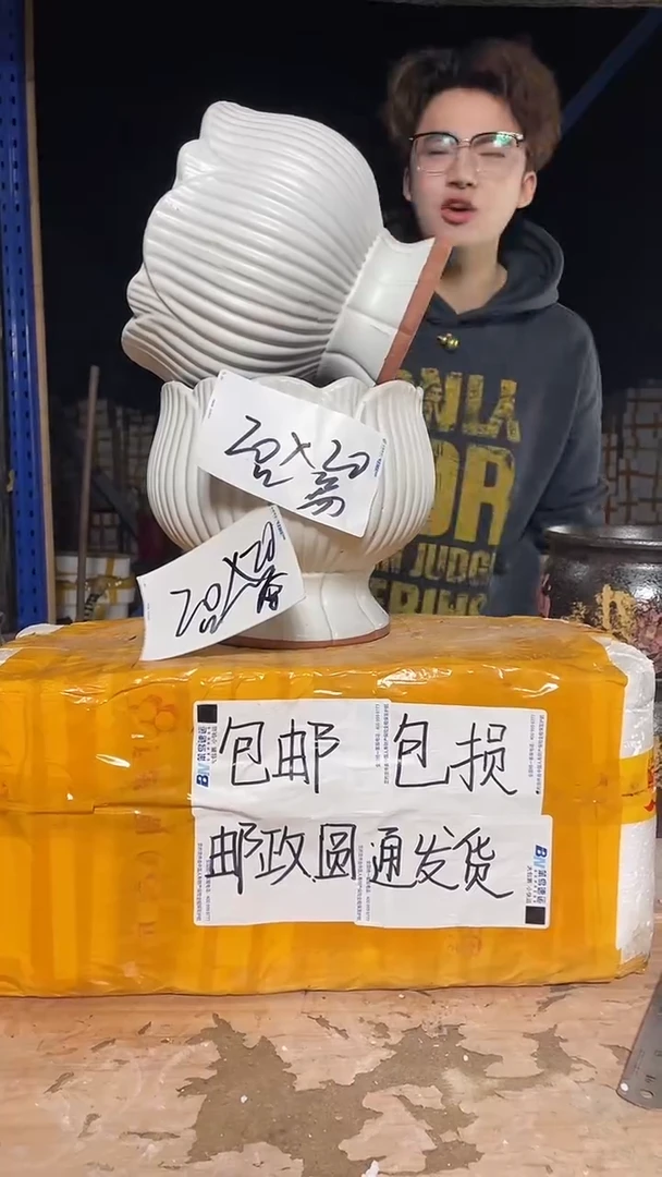 紫砂花盆宜兴紫砂粗陶花盆20*20