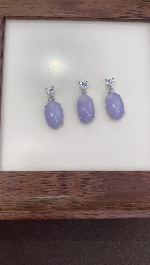 颈饰银S925镶嵌翡翠天然缅甸a货翡翠(多样性发其一