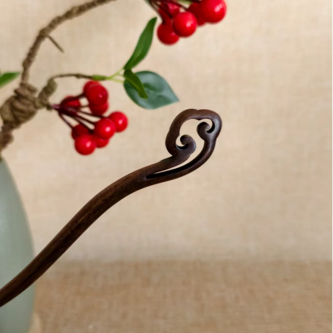 15公分{如意}素发簪古装原创设计少女风日常女百搭步摇日韩民族风