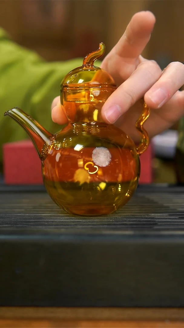 【闪购商品】瓷片玻璃壶葫芦大碗茶