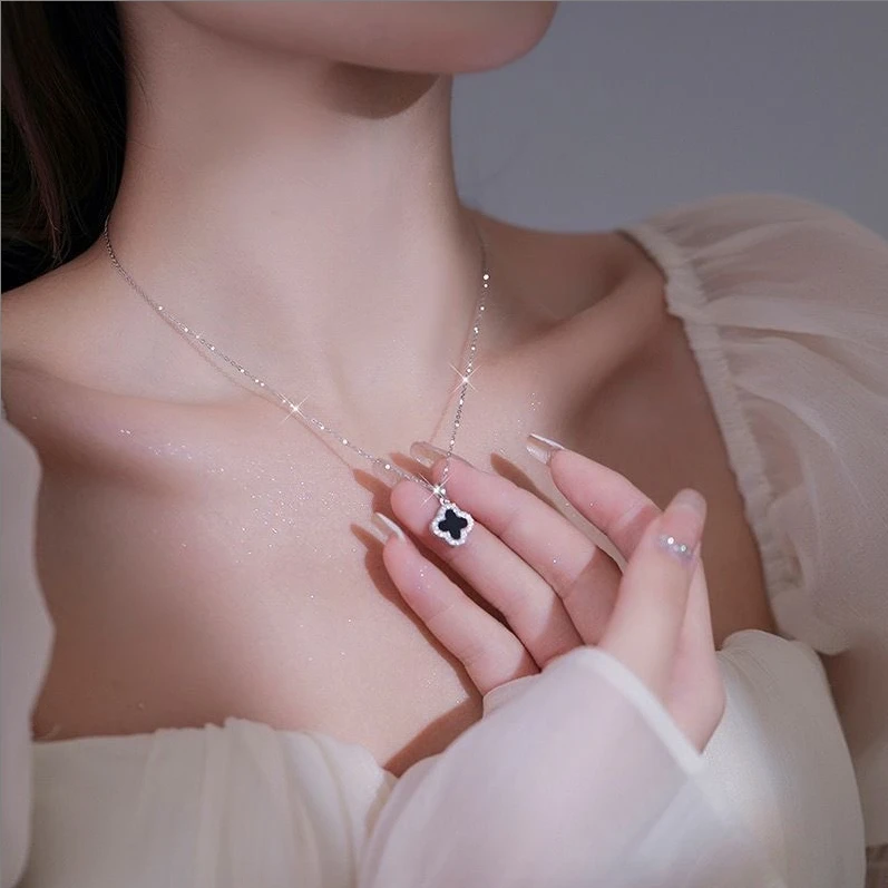 合金项链 项链四叶草项链ins时尚项链