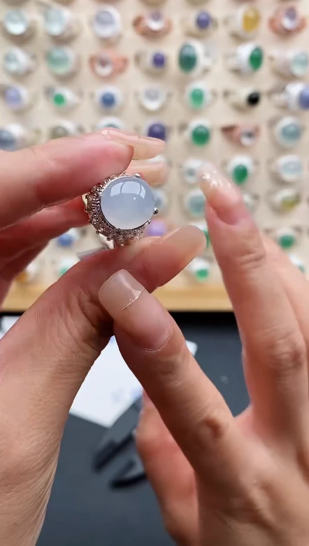 未镶嵌戒指翡翠天然缅甸翡翠A货222-2-9