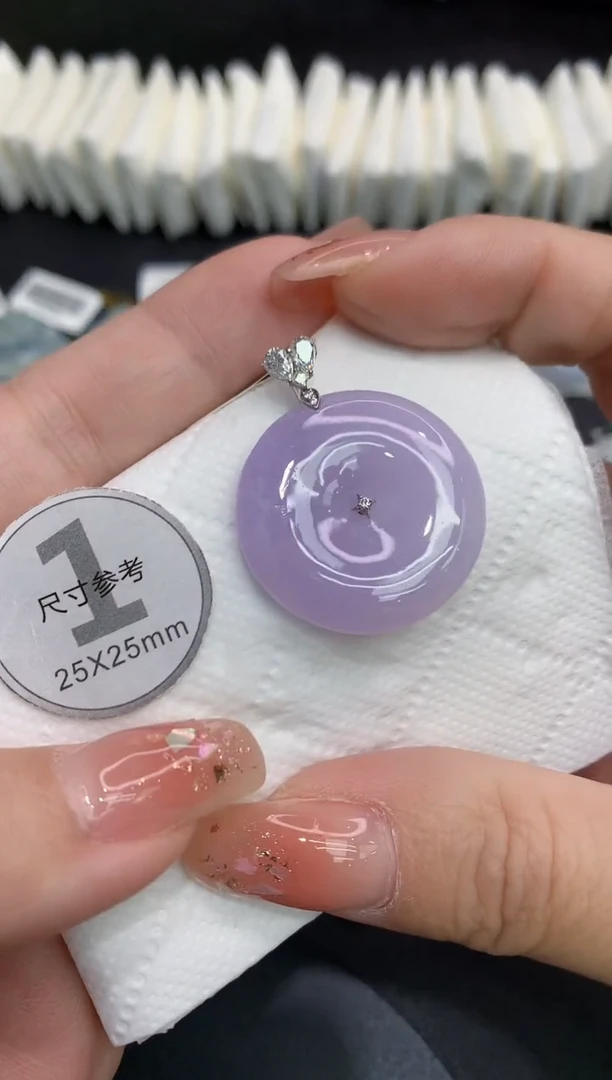 吊坠(不含链)18K金镶嵌翡翠11111111111111