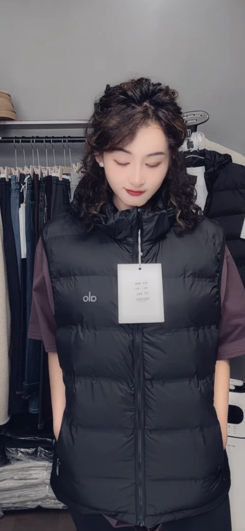 8116#一等品/黑色马甲可拆帽子
