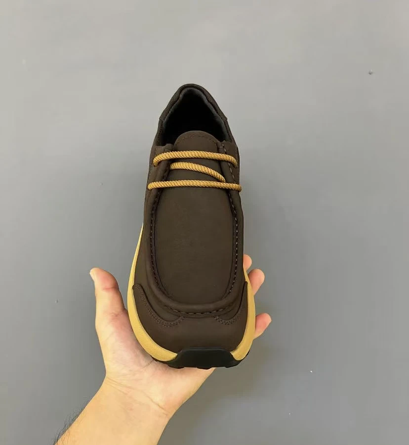 新款高品质男士全皮面休闲百搭男鞋