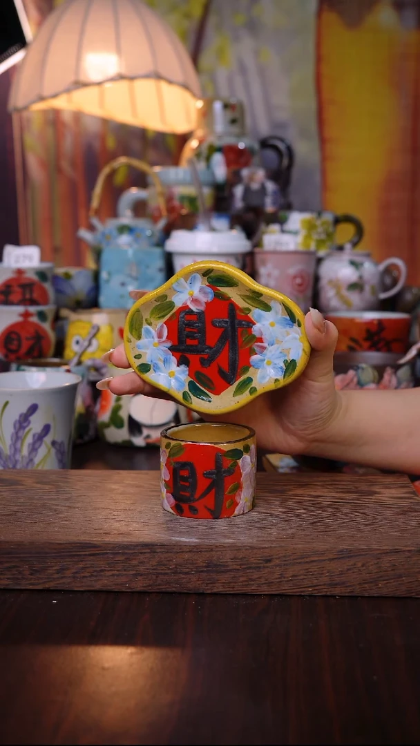 杯子泥垚手作 景德镇手工手绘陶瓷器物