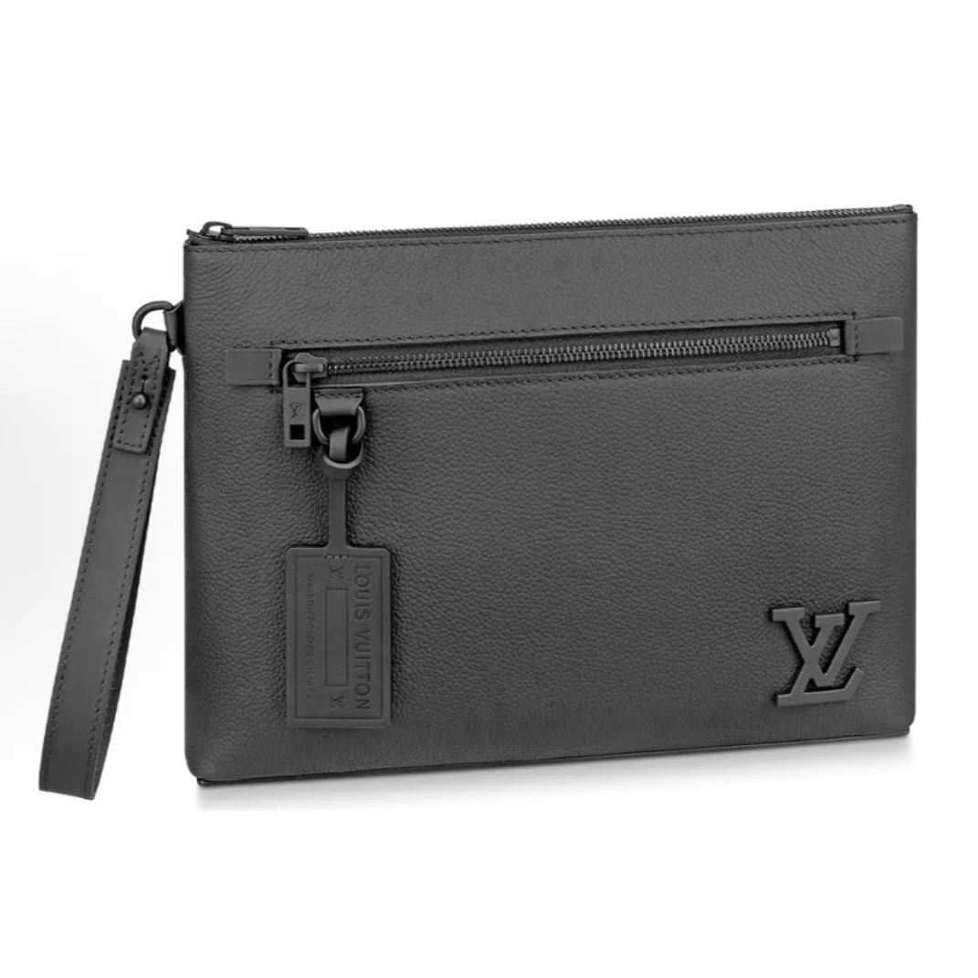 95新 LouisVuitton/路易威登 LV黑色 手拿包/X147