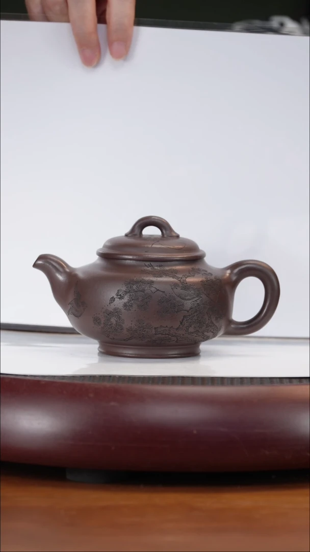 茶壶紫砂87ZXJ蕴福 龙潭紫泥360cc