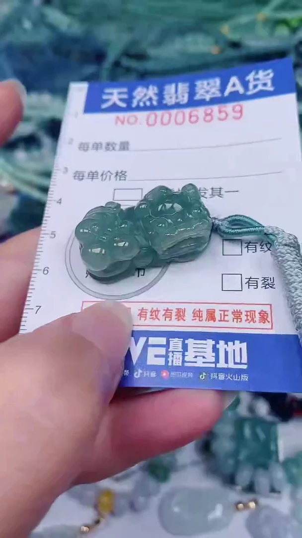翡翠未镶嵌颈饰00006859