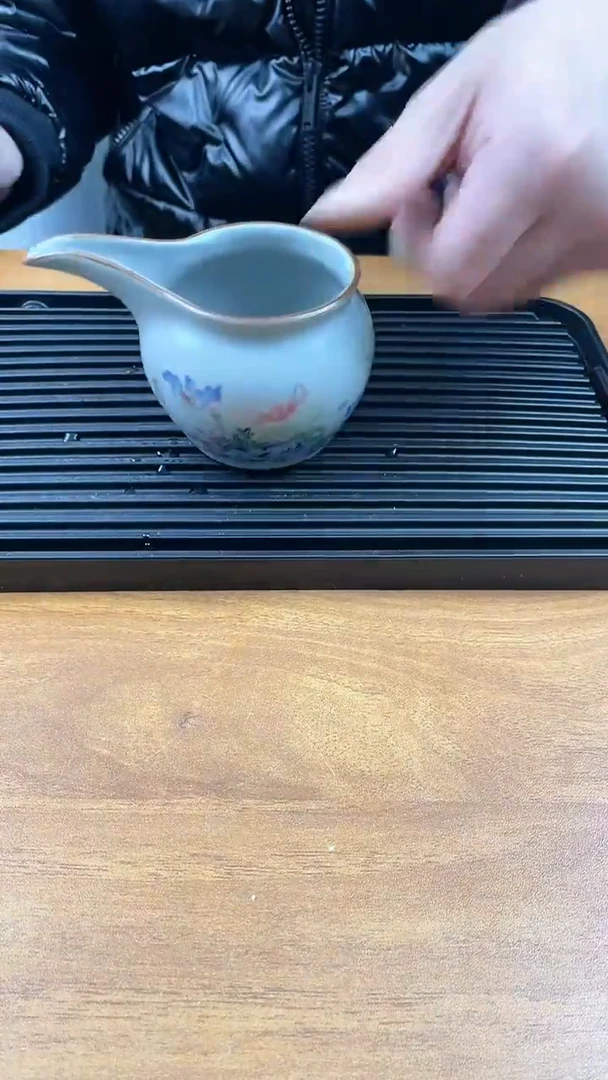 【闪购商品】瓷片福缘堂茶具甄选-虞美人鹰嘴公道杯