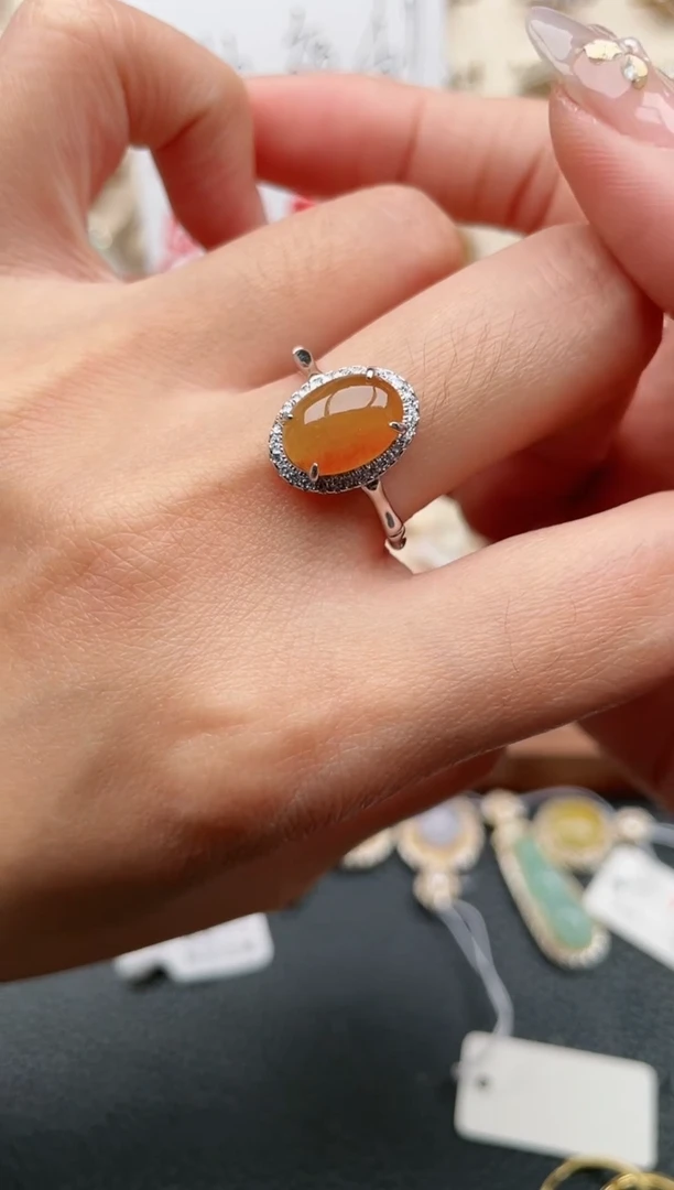 【闪购商品】翡翠戒指银S925镶嵌1111