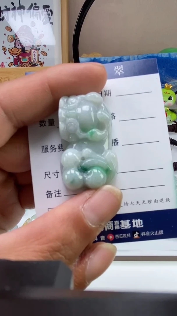 【闪购商品】翡翠颈饰未镶嵌多人貔貅