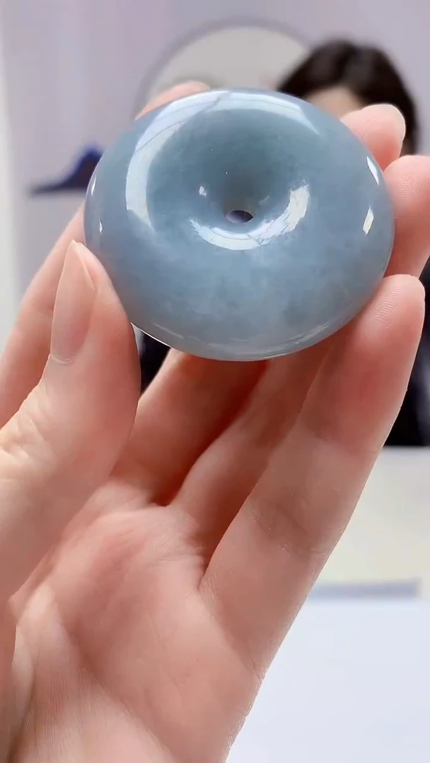 【闪购商品】定制翡翠未镶嵌4829zm-毛货挂件90扣子