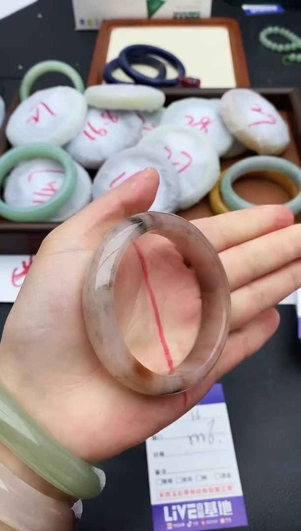 未镶嵌手镯石英质玉36+56.4