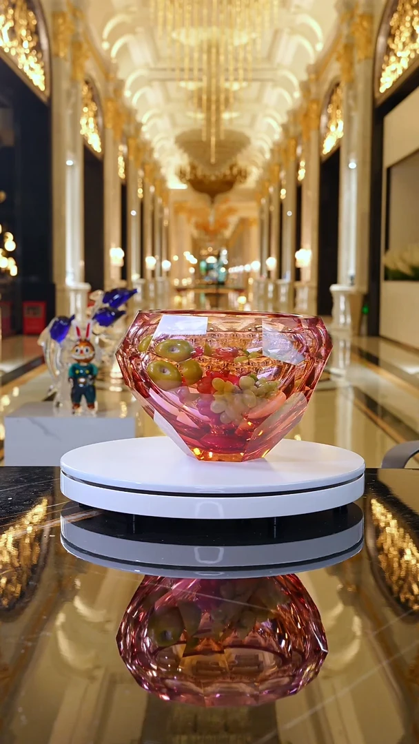摆件YB00017琉璃艺术果碗