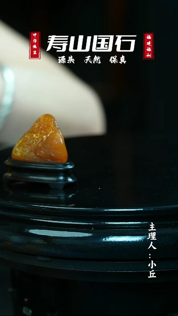 寿山石其他陈*国21.3克寿山田黄《雅聚》摆件