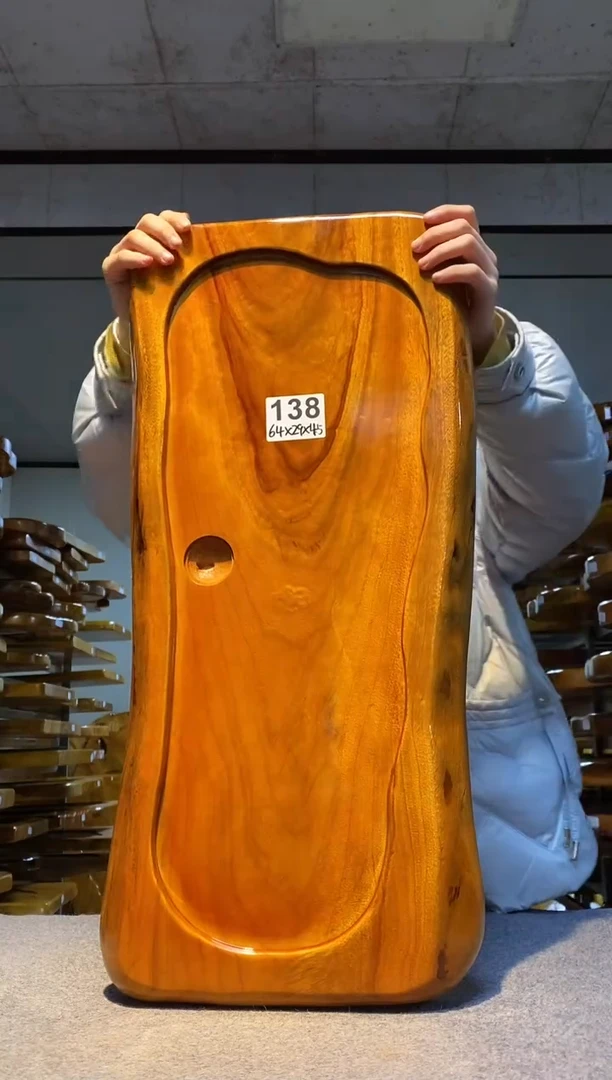 实木原木茶盘 一物一拍(不含配件）