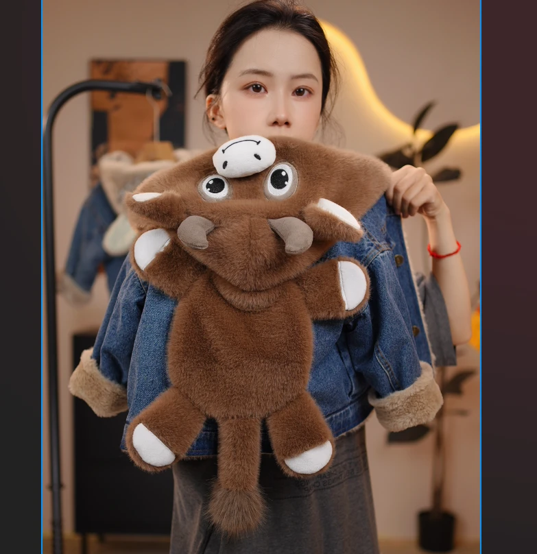 【baby】25秋冬新款勇敢牛牛儿童毛毛衣加绒加厚百搭休闲外套8709