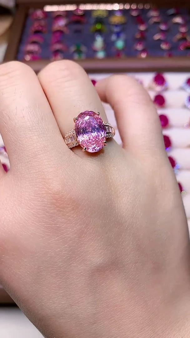 【闪购商品】碧玺戒指银S925镶嵌0000