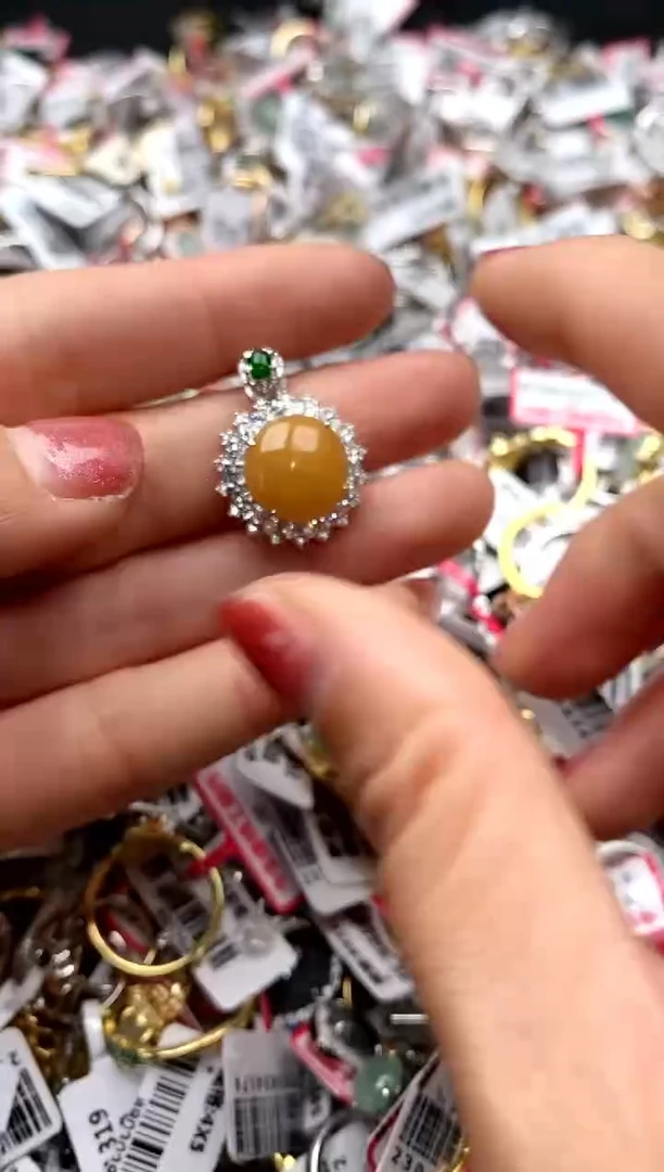 【闪购商品】翡翠戒指银S925镶嵌33333333    7
