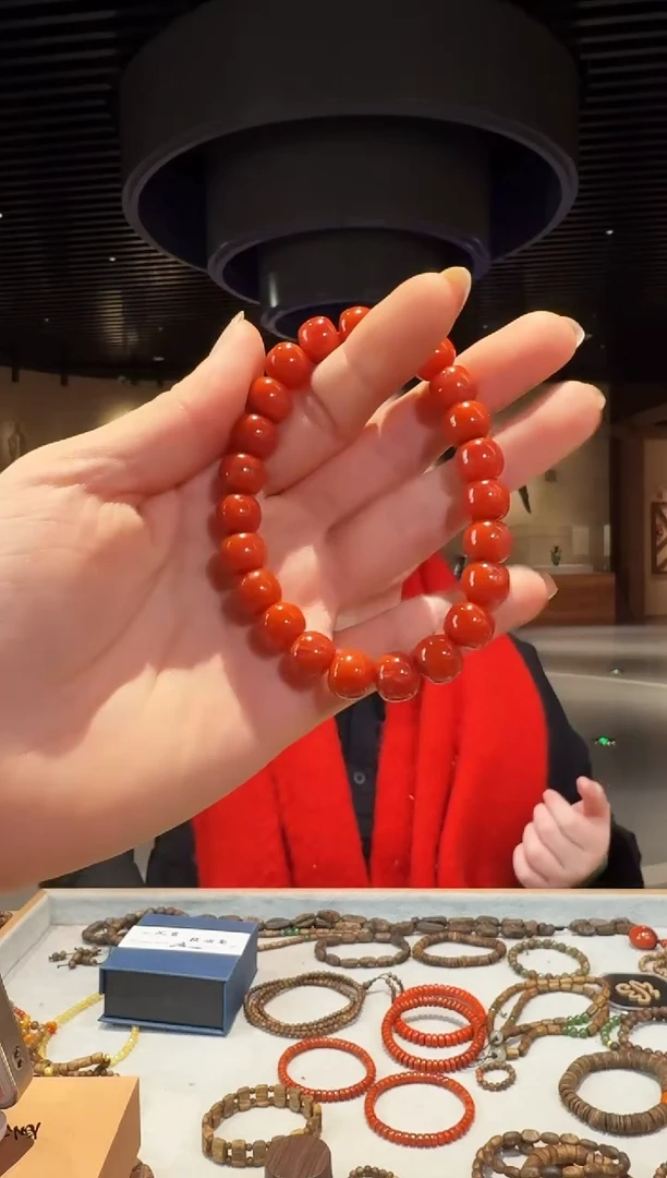 【闪购商品】南红玛瑙手链未镶嵌南红鼓珠