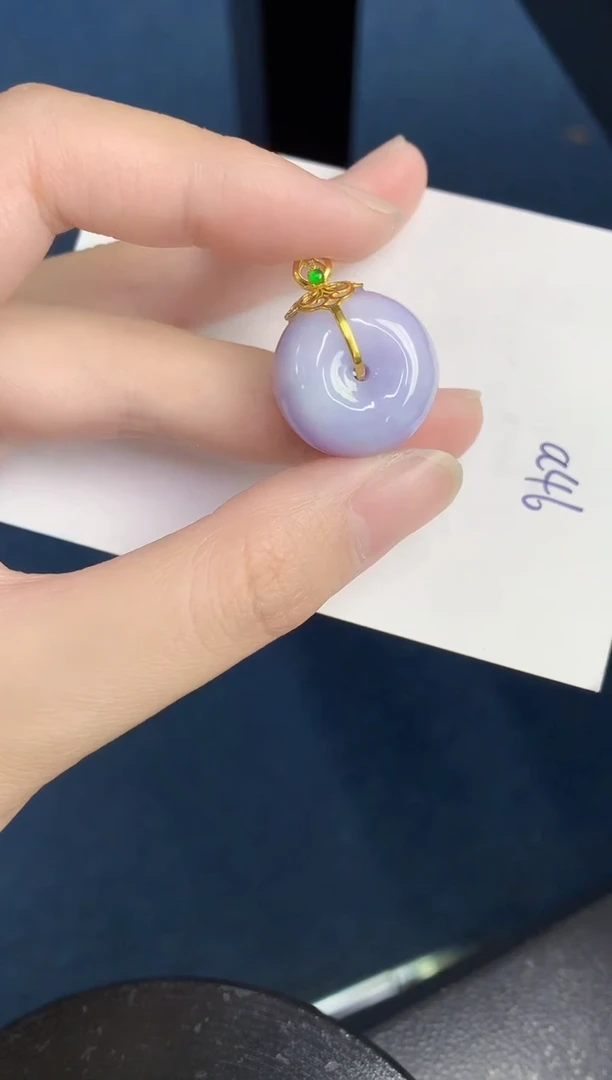 【闪购商品】翡翠颈饰18K金镶嵌000000000