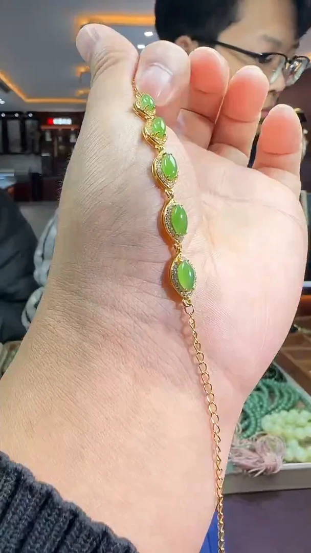 银S925镶嵌和田玉挂件【陆1212】06 7023 多样性发其一