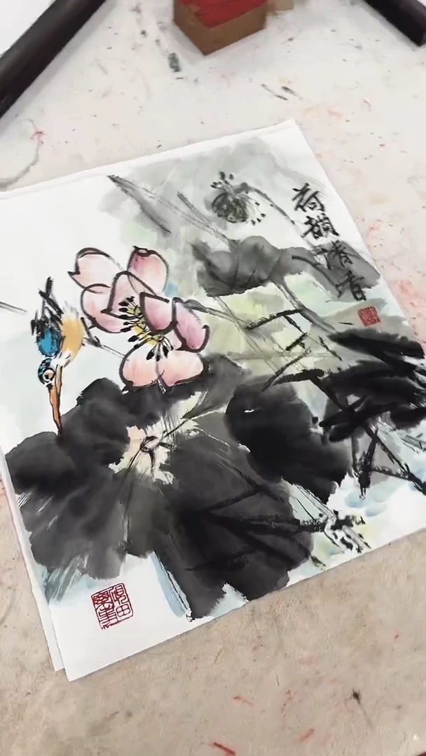 国画李火庆/国画/花鸟