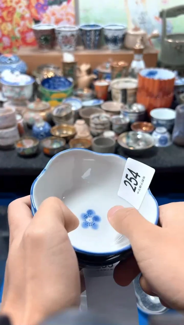 瓷片张*嘴夏目海外回流瓷器中古品。2只