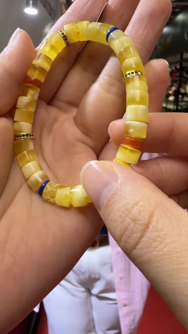 未镶嵌琥珀手链杭州珠宝展假一罚十