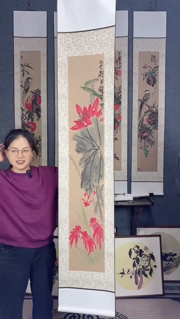 国画175*32吴铁成国画作品