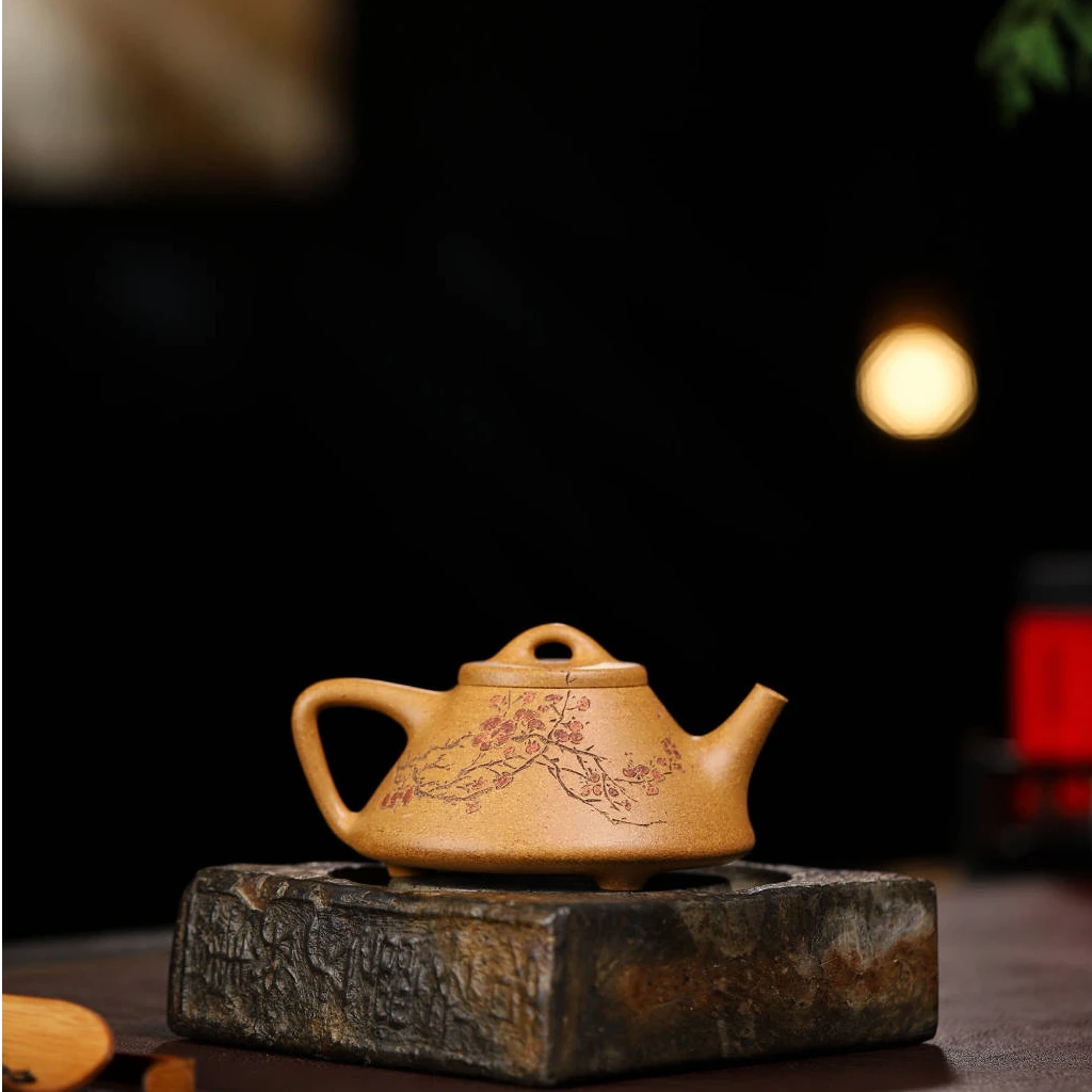 刘兆俊 子冶石瓢 黄龙山蟹黄老段泥 230cc 全手工手工茶壶纯手工
