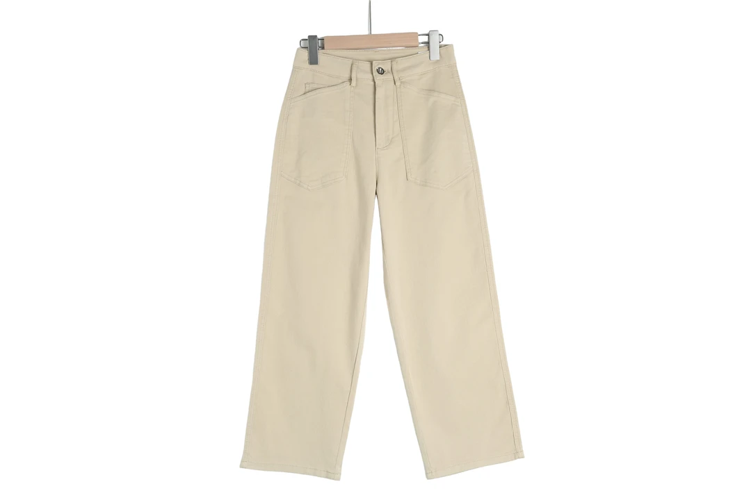 K0232阔腿裤休闲裤春季夏季高腰慵懒风短裤工装裤牛仔厚款