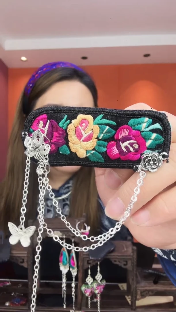 【闪购商品】织绣非遗手工刺绣掰掰夹