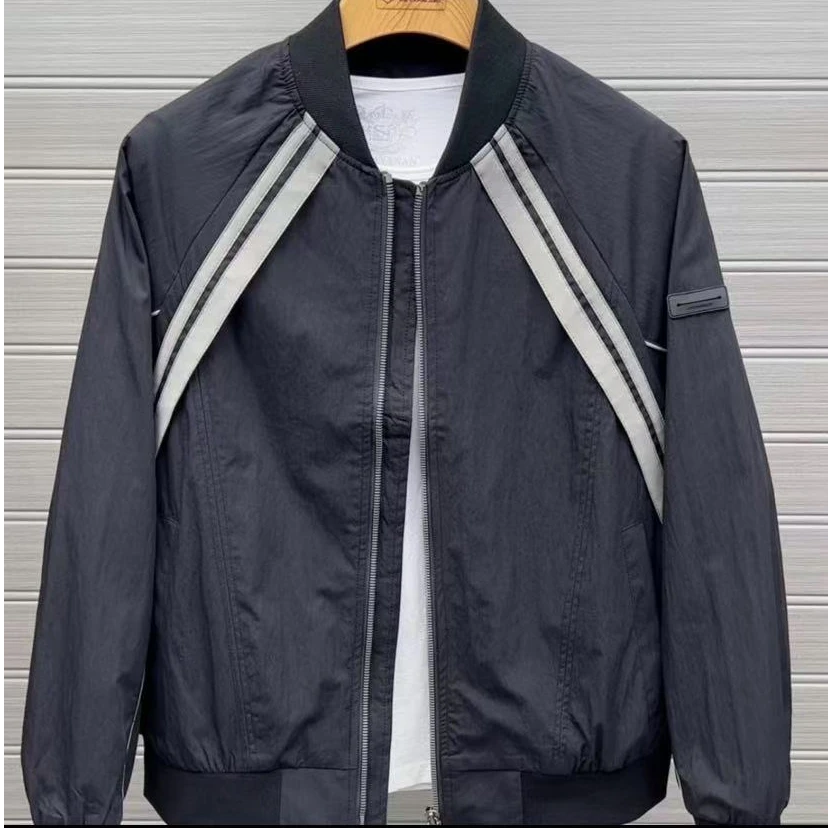 新款高品质男士立领休闲夹克外套