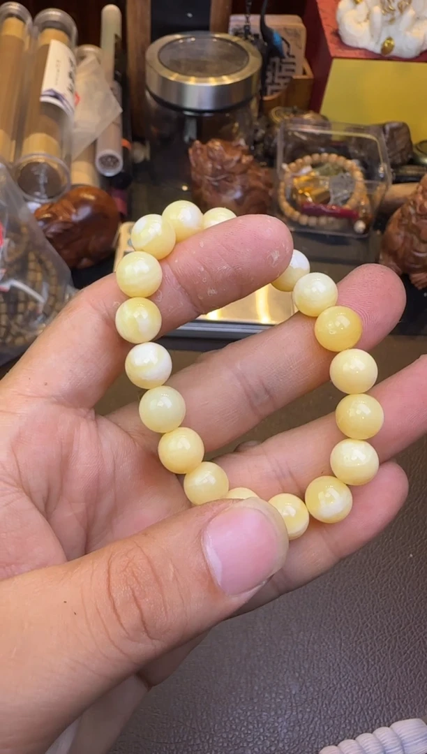 手串/手链贝壳黄色贝壳单圈10mm