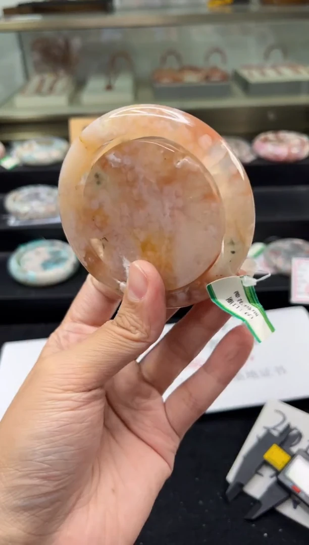 未镶嵌手镯石英质玉蜘**️圈口（赠品镯心）