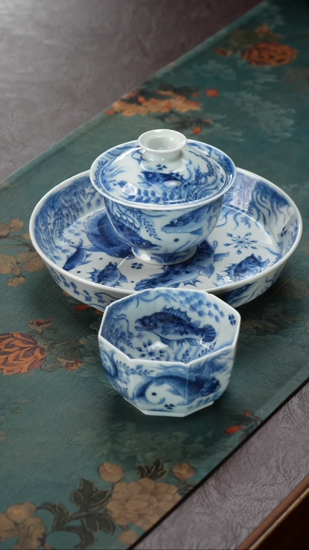 望月怀古鱼藻套组