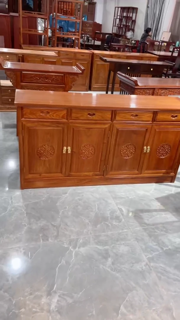 【闪购商品】花梨木类家具刺猬紫檀餐边柜