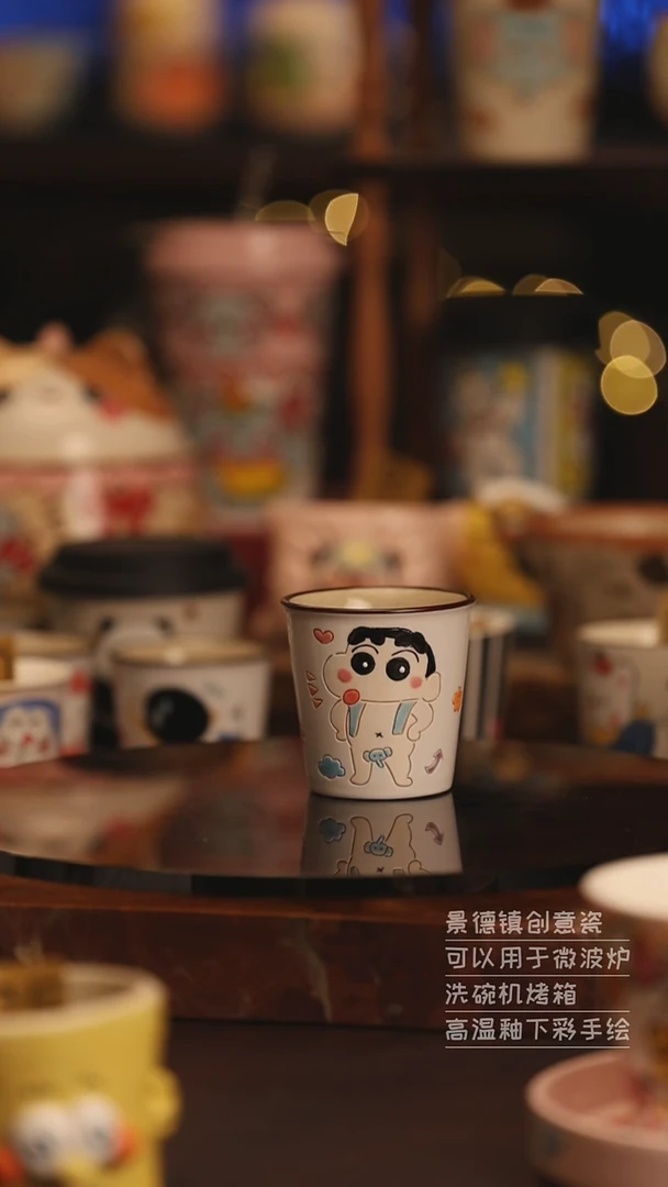陶瓷景德镇可爱陶瓷釉下彩绘设计师款