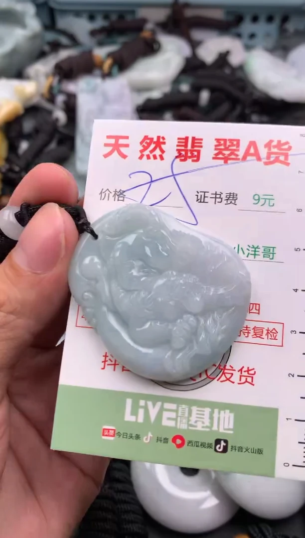 翡翠未镶嵌吊坠(不含链)1
