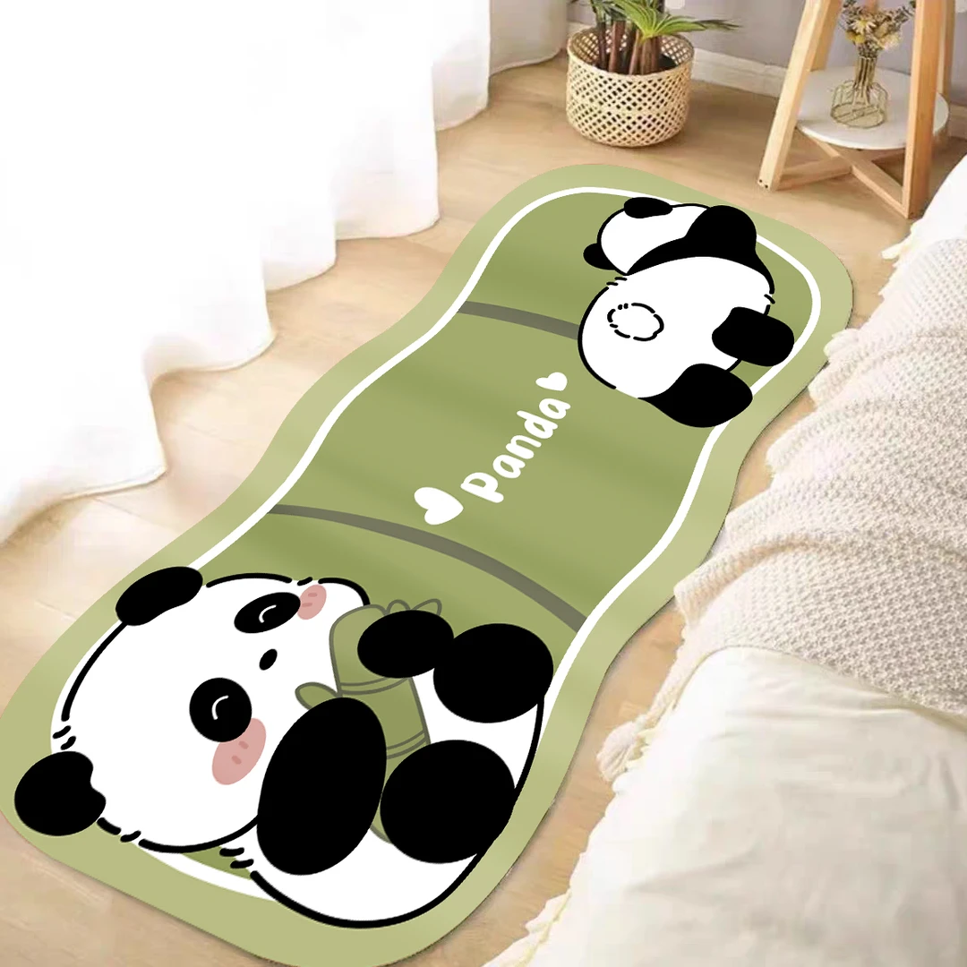 156-【60*120±2cm】异形卡通动物床边毯防滑耐磨易打理地毯可爱家用