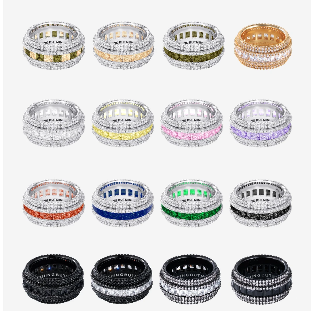 NothingButMini 铜合金合成锆石戒指 【明星同款】2026明星同款饰品