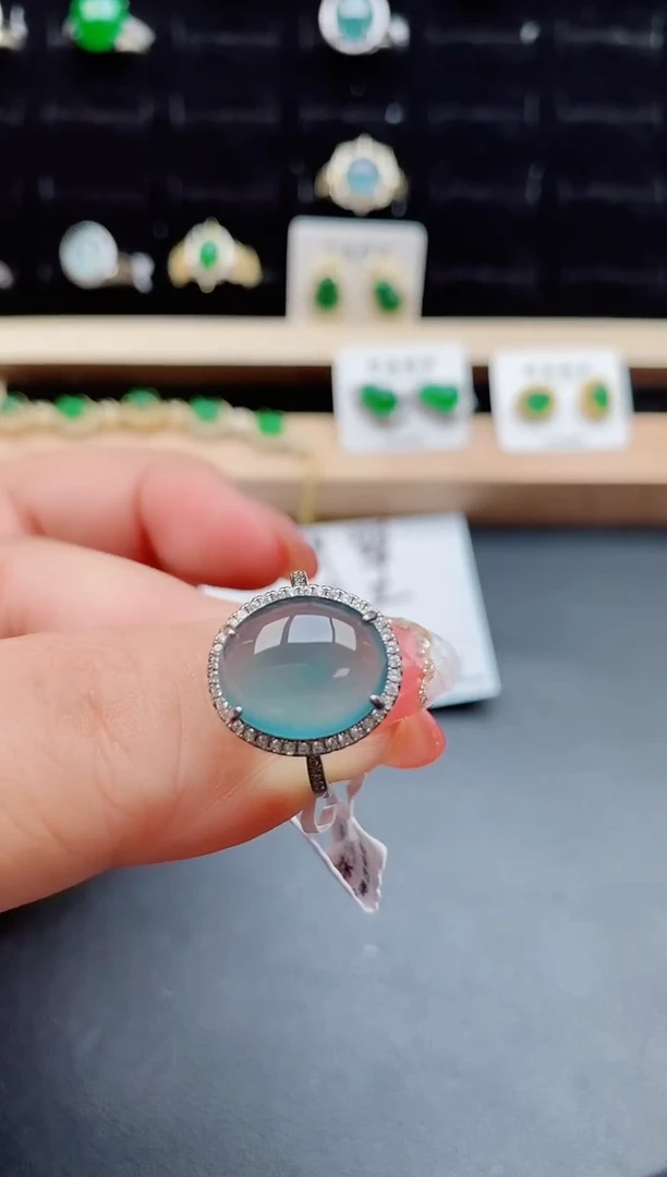 【闪购商品】翡翠戒指银S925镶嵌121212