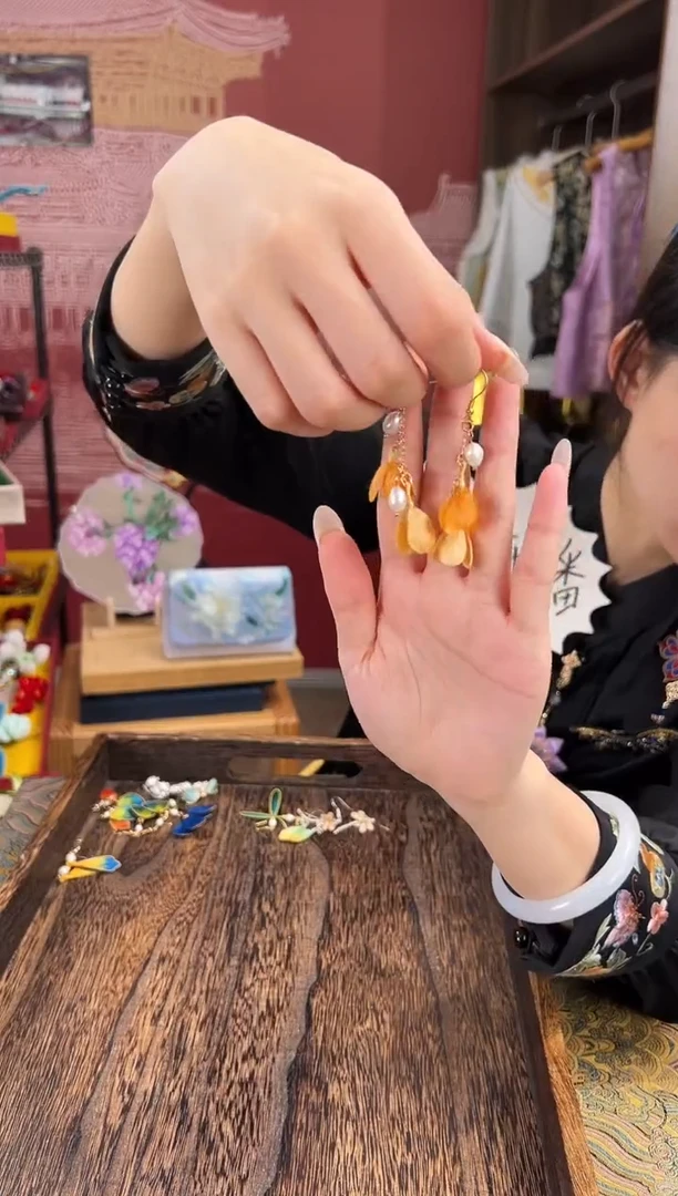 【闪购商品】刺绣苏绣世家非遗手工（耳环）