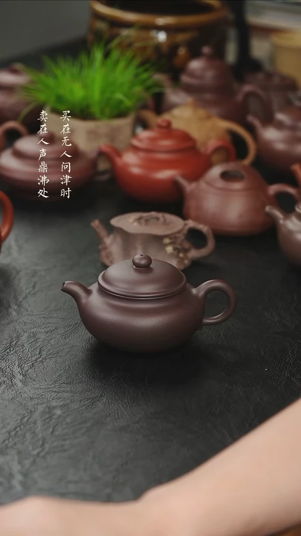 茶壶紫砂拾珍堂紫泥仿古