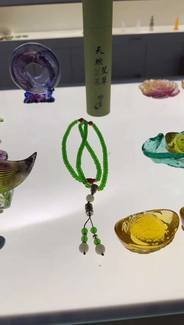 手工艺品琉璃佛珠108颗卡0.8