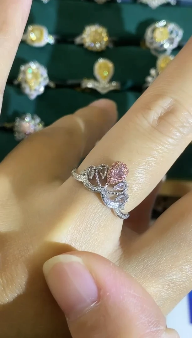 18K金镶嵌耳饰钻石221