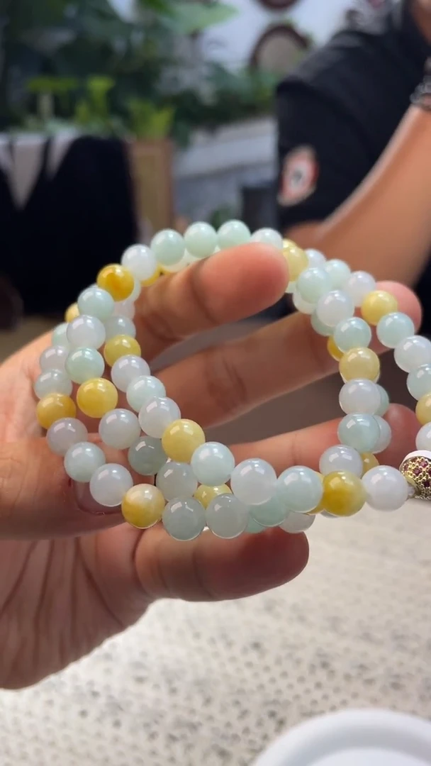 未镶嵌手串翡翠珠串