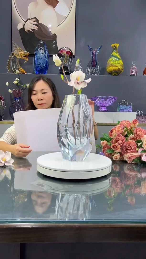 手工艺品琉璃 水晶琉璃花瓶1个